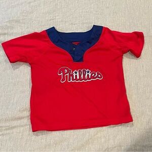 Size 2T: Red Phillies Jersey